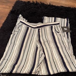 Stripe linen pants